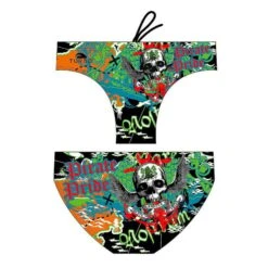 Badehose Turbo Pirate Treasure Schwarz