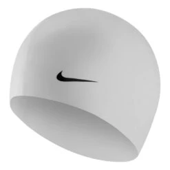 Cap Nike Swim Performance Nike Solid Silicone Cap Weiß/grau