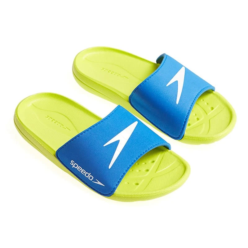 Schwimmschuhe Speedo Atami Core Slide Blau Grün Kinder