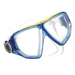 Aqua Lung Oyster Schwimmbrille Blau/gelb Mit Transparenten Gläsern