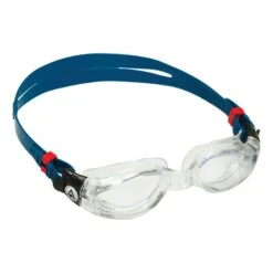 Aqua Sphere Kaiman.A Schwimmbrille Blau Mit Transparenten Gläsern