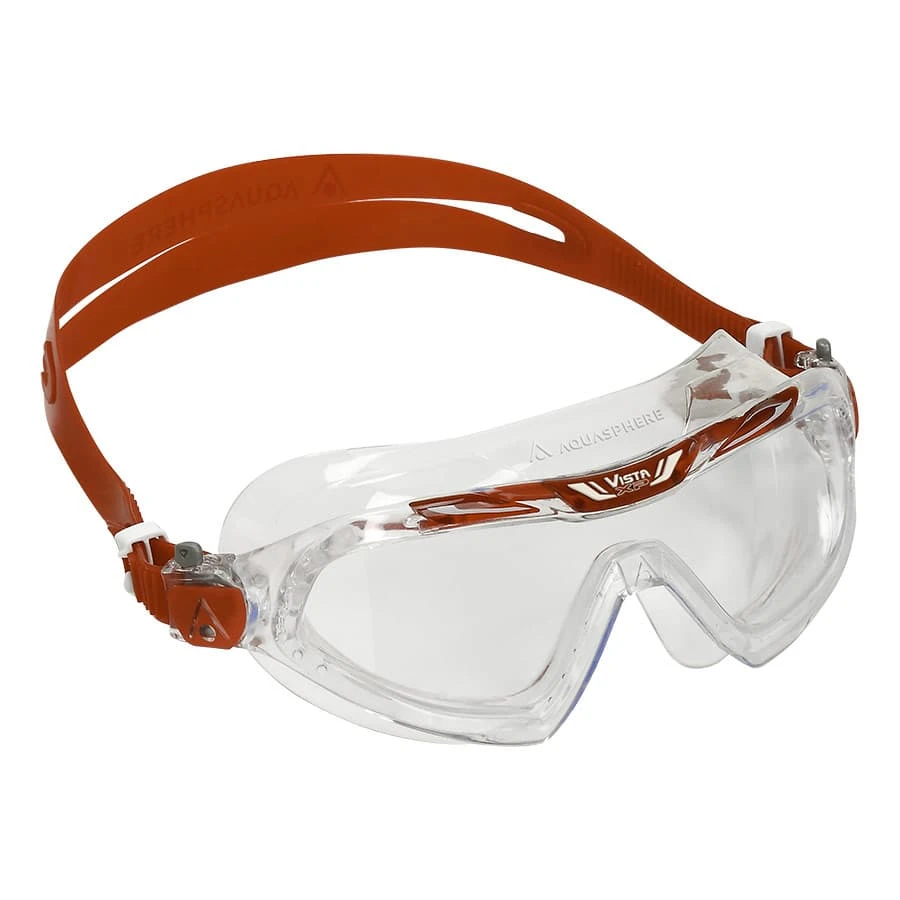 Aqua Sphere Vista XP Schwimmbrille Rot Mit Transparenten Gläsern