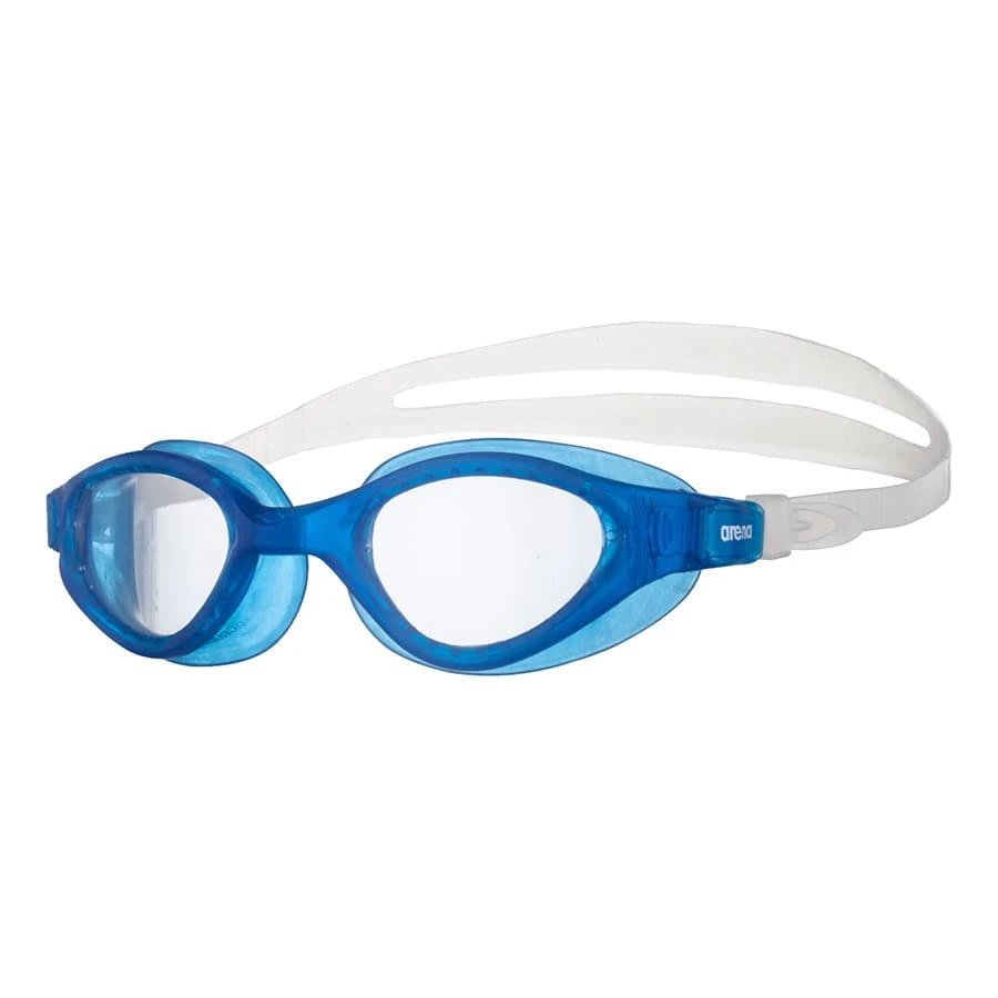 Arena Cruiser Evo Schwimmbrille Blau/weiß Mit Transparenten Gläsern