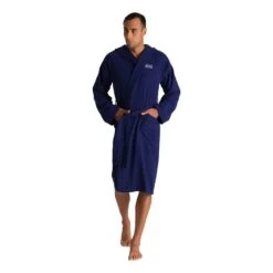 Arena Zeppelin Bademantel Marineblau