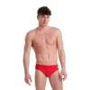 Arena Iconic Solid Badehose Weiß/rot