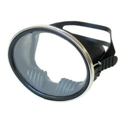 Beuchat Super Compensator Rubber Tauchermaske Schwarz Mit Transparentem Glas