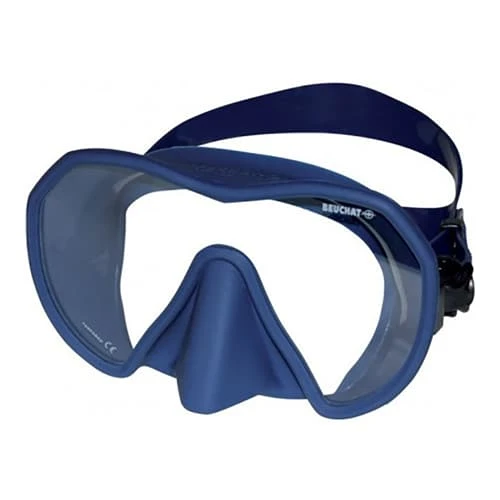 Beuchat Maxlux S Tauchermaske Dunkelblau Mit Transparentem Glas