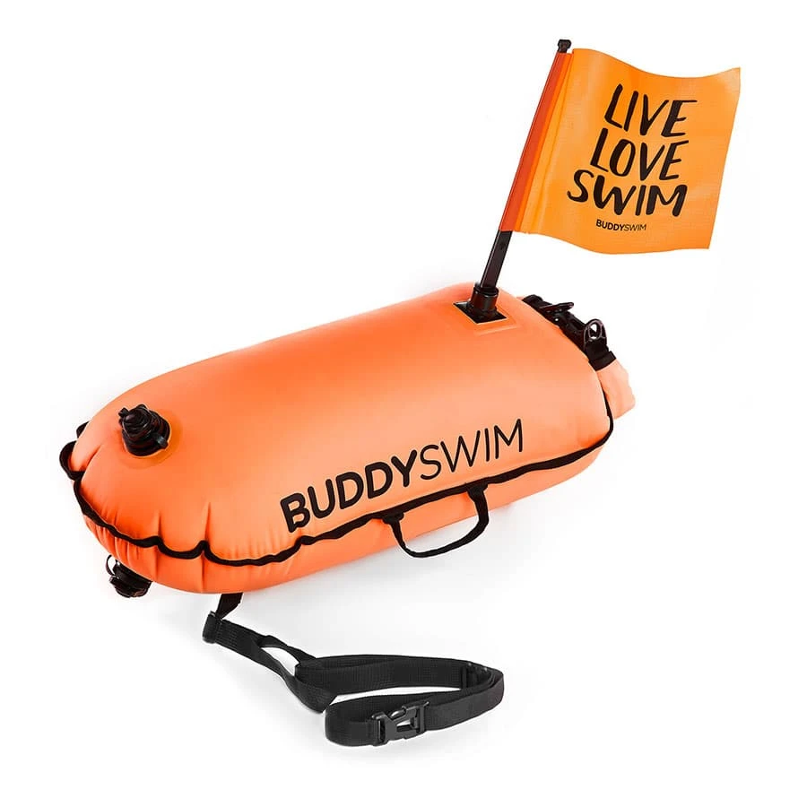 BuddySwim Drybag Boje Mit Flagge Orange