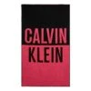 Calvin Klein Beach Big Logo Handtuch Rosa/schwarz