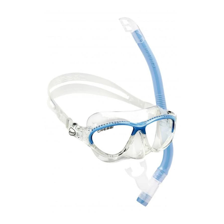 Cressi Moon Kinder Set Blau/weiß