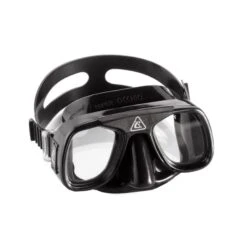 Cressi Superocchio Tauchmaske Schwarz Mit Klaren Gläsern