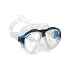Cressi Matrix Scuba Maske Weiß Hellblau Schwarz Mit Klarem Glas