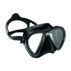 Cressi Lince 2 Tauchmaske Schwarz Mit Transparentem Glas