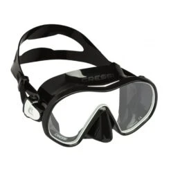 Cressi F-Dual Tauchermaske Schwarz Mit Transparenten Gläsern
