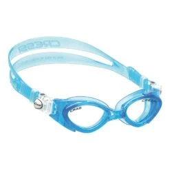 Cressi King Crab Schwimmbrille Hellblau Mit Transparenten Gläsern