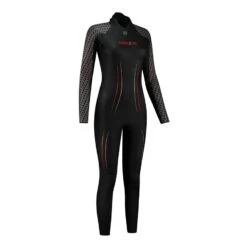 Dare2Tri Mach3 0.7 Damen Neoprenanzug Schwarz/rot
