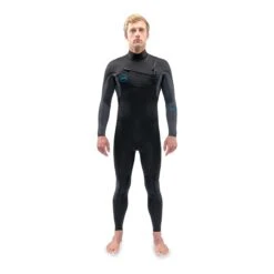 Dakine Quantum Chest Zip Full Suit Neoprenanzug 3/2 Mm Schwarz/blau/orange/grau