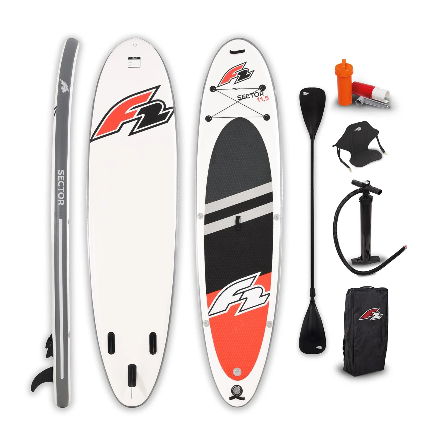 Kit F2 Tisch Sector 10.5 Weiß Schwarz Rot