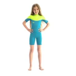 Jobe Boston Kurzarm Neoprenanzug Für Kinder Blau/grün