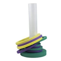 Wurfring-Set Leisis Gelb/grün/violett