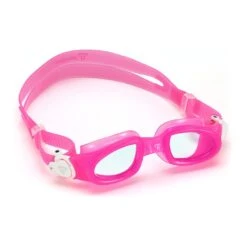 Aqua Sphere Moby Kinder Schwimmbrille Rosa Mit Transparenten Rosanen Gläsern