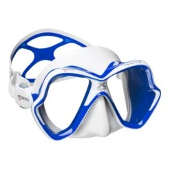 Mares X-Vision Ultra Liquidskin Tauchermaske Blau Mit Transparenten Gläsern