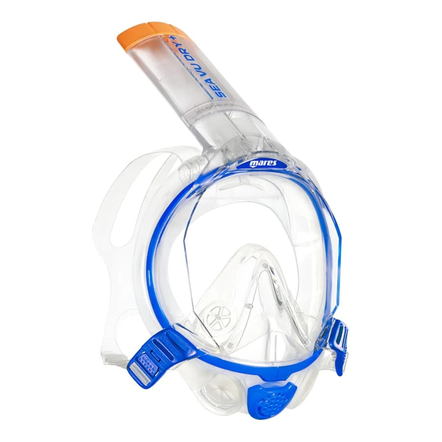 Mares Sea Vu Dry+ Schnorchelmaske Blau/orange