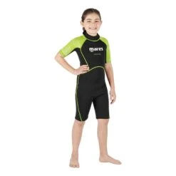 Mares Manta Shorty Kinder Neoprenanzug Kurzarm Schwarz/grün