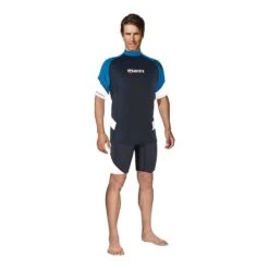 Mares Rash Guard Kurzarm-Schwimmhemd Blau