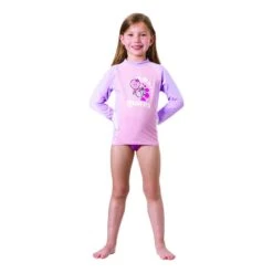 Mares Rash Guard Kinder Langarm-Schwimmhemd Rosa/Lila