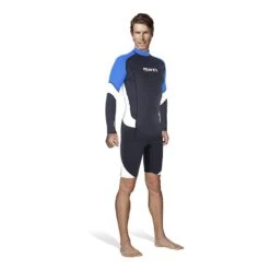 Mares Rash Guard Trilastic Langarm-Schwimmhemd Schwarz/Blau