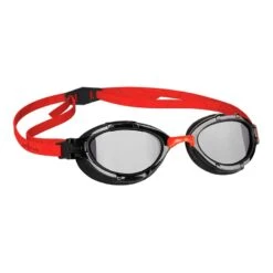 Schwimmbrille Mad Wave Triathlon Rot/schwarz Mit Polarisierten Gläsern