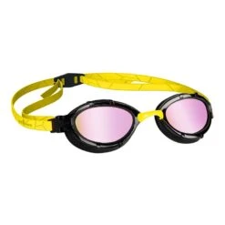 Schwimmbrille Mad Wave Triathlon Rainbow Gelb/schwarz