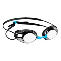 Schwimmbrille Mad Wave Honey Weiß/blau Mit Verspiegelten Gläsern