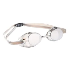 Schwimmbrille Mad Wave Racer SW Mirror Grau Mit Verspiegelten Gläsern