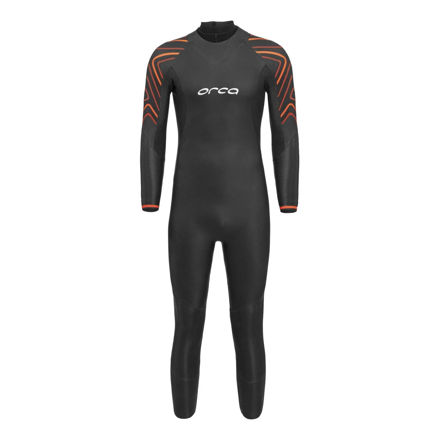 Orca Vitalis Thermal Open Water Langarm-Neoprenanzug Schwarz/orange