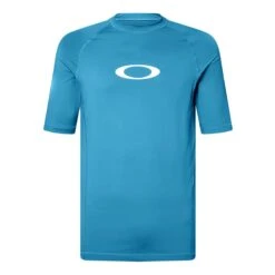 Oakley Ellipse Kurzarm-Schwimmshirt Hellblau