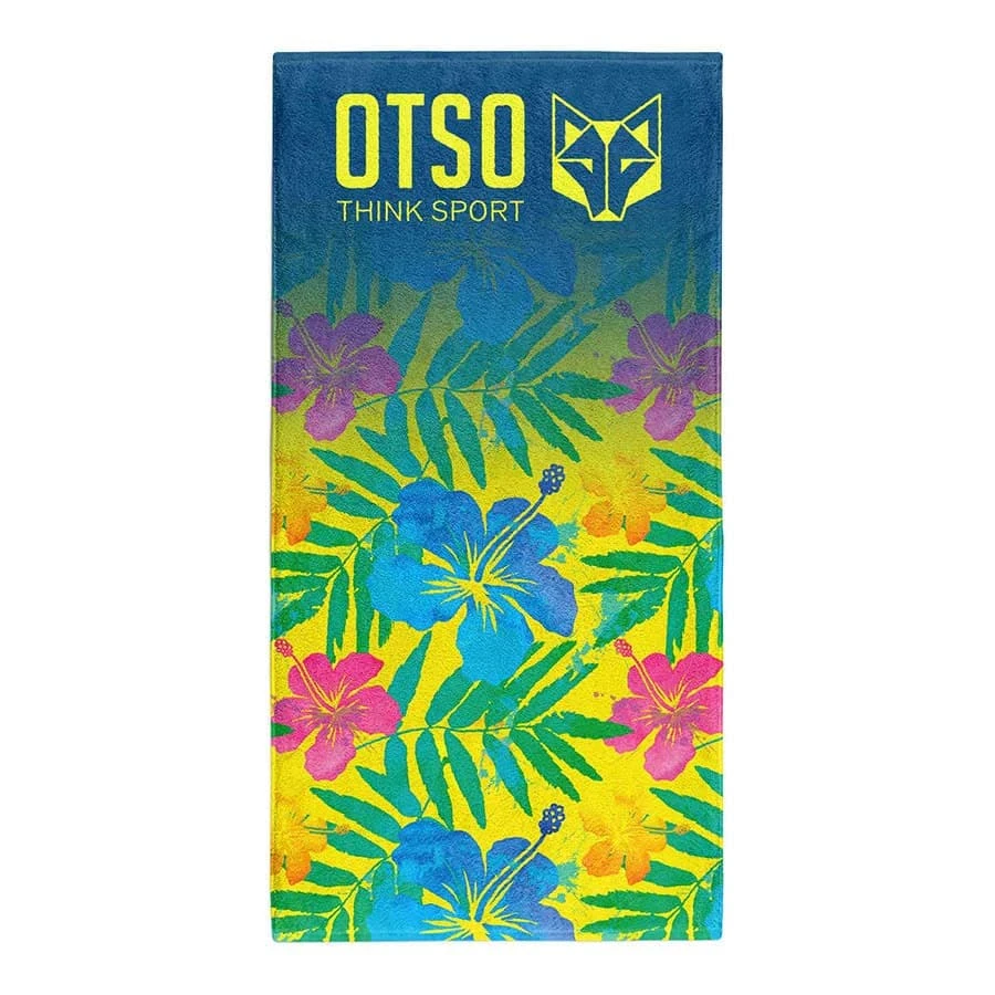 Otso Microfiber Floral Handtuch Blau/bunt
