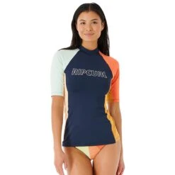 Rip Curl Day Break SS UPF Damen 3/4-Shirt Marineblau