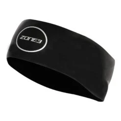 Zone3 Neoprene Stirnband Schwarz/weiß