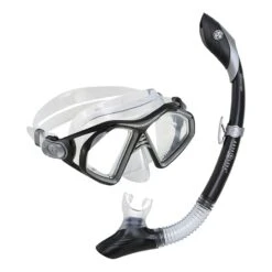 Aqua Lung Trooper Schnorchel Kombi-Set Schwarz/grau