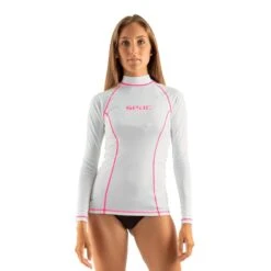 Seac T-Sun Damen Langarmshirt Weiß/rosa