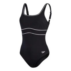 Speedo New Contour Eclipse Damen Badeanzug Schwarz/weiß