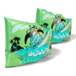 Speedo Learn To Swim Printed Character Kinder Schwimmflügel Grün/hellblau/schwarz