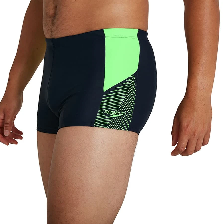 Speedo Dive Aquashort Badehose Schwarz/grün