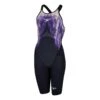 Speedo Fastskin Lzr Pure Valor Openback Kneeskin Damen Badeanzug Schwarz/lila/weiß