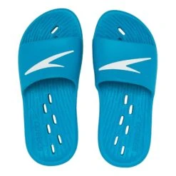 Speedo Slide Kinder Badesandalen Hellblau