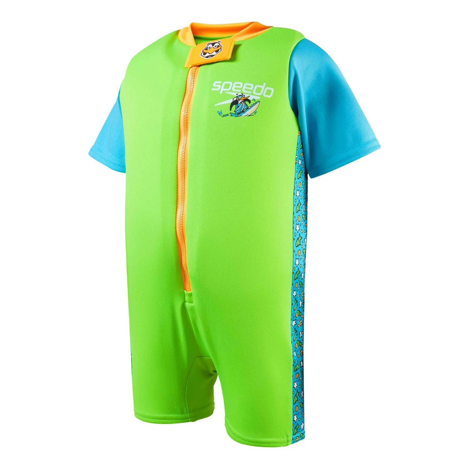 Speedo Learn To Swim Character Printed Kinder Bojenanzug Hellgrün/blau/gelb