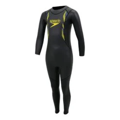 Speedo Proton Thinswim Kinder Neoprenanzug Schwarz/gelb
