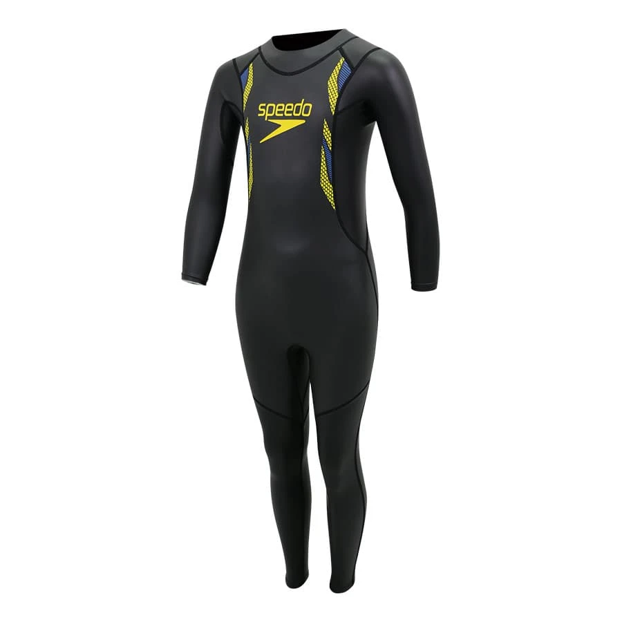 Speedo Proton Thinswim Kinder Neoprenanzug Schwarz/gelb